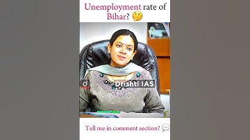 Unemployment rate of Bihar? 🤔 | Drishti I.A.S🇮🇳 | Upsc motivation❤ #upscmotivation #ias