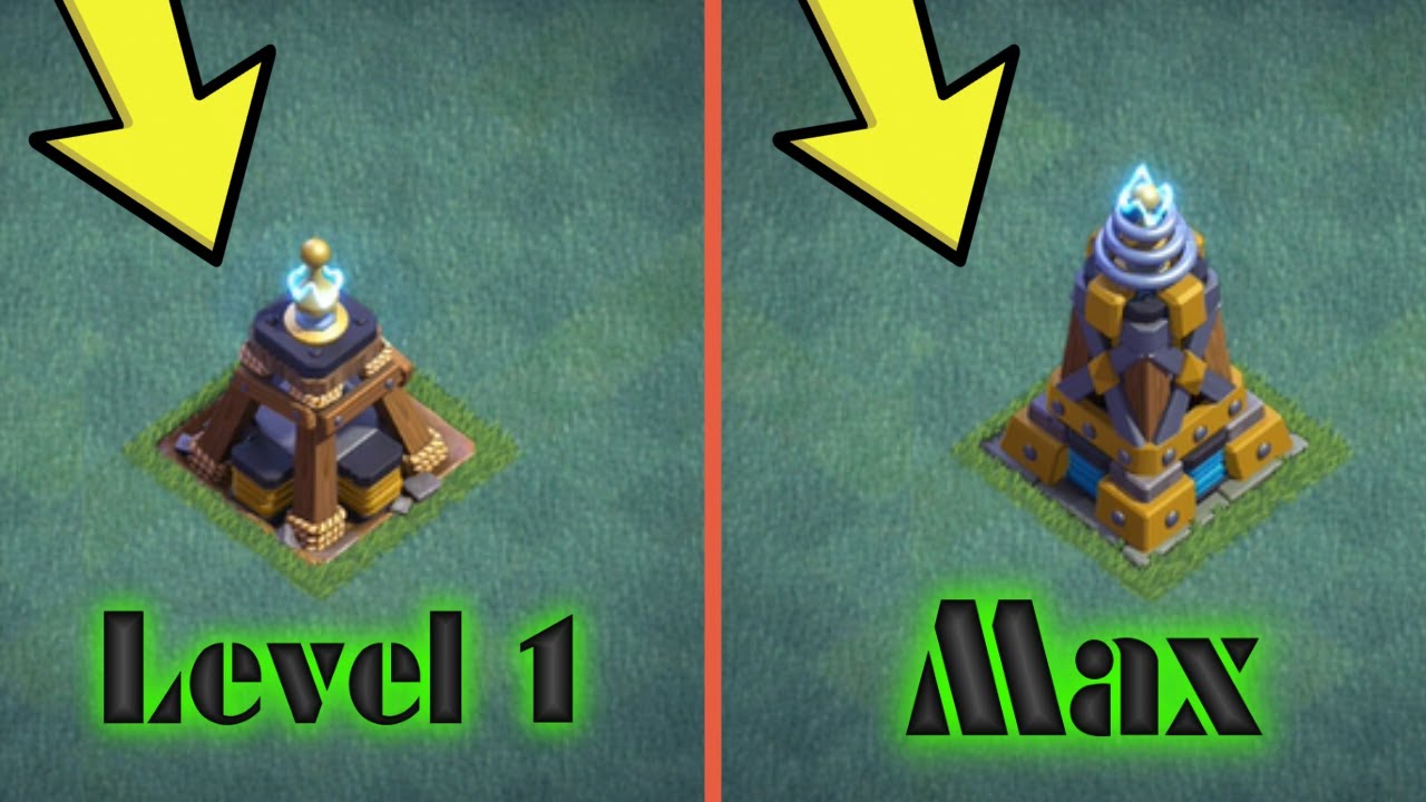 😍Builder Base Mega Tesla Level 1 to Max Level 