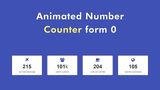 Counter For HTML & CSS Website | Counter with JavaScript, jQuery by Easy Tutorials 27,300 views 3 years ago 11 minutes, 49 seconds