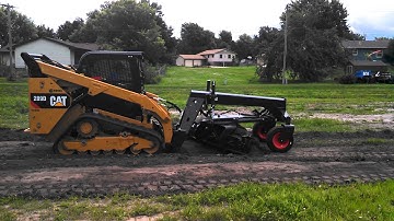 CAT 289D Skid Loader - Grader Attachment