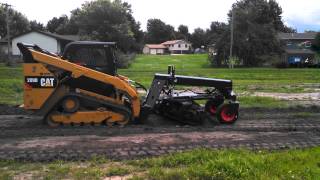 CAT 289D Skid Loader - Grader Attachment