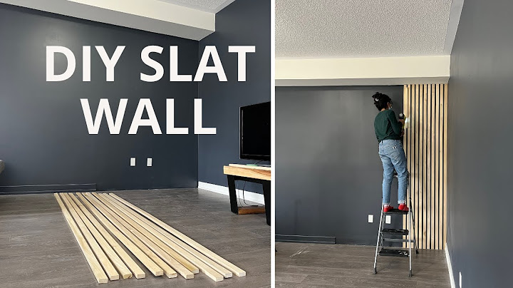 Modern Living Room Design Part 1 | DIY Wood Slat Wall
