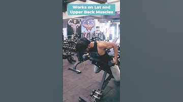 Incline Dumbbell Row - Lat and Upper Back #fitness #backworkout #upperback #lat #dumbellrow #gymreel