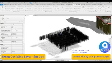 Auto modeling Pile Foundation from AutoCAD drawing | ALPHA BIM