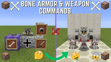 Command Block Tutorial #221: Bone Armor & Weapon Commands in Minecraft (1.20+)