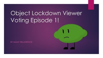 Object Lockdown Viewer Voting Episode 1
