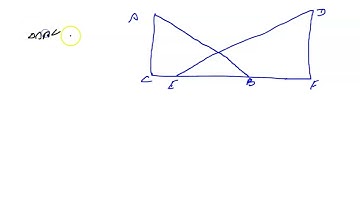Given right triangles ABC and DEF where angle C and angle F are right angles, A and D are on the sa…