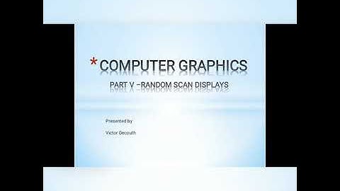 Computer Graphics -Shadow mask method