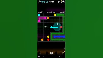 How To Solve Flow Free Bridges Blue Pack Level 23 9x9 Board Walk Through Solution Walkthrough