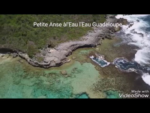 Petite anse  leau lieu magnifique de Guadeloupe entre St Franois et Le Moule