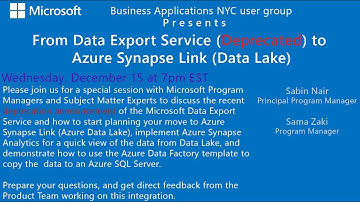 Make the move from Microsoft Data Export Service to Azure Synapse Link
