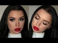 CHIT CHAT QUICK CLASSIC RED LIP AND EYELINER MAKEUP TUTORIAL