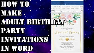 How To Make Adult Birthday Party Invitations screenshot 1