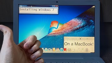 Installing Windows 7 on a MacBook via Boot Camp!
