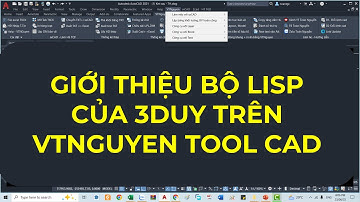 Giới thiệu bộ Lisp cad của 3Duy Lisp trên VTNguyen Tool cad