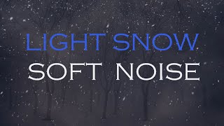 LIGHT SNOW | NOISE WIND | SNOWFALL IN THE PARK | Natural soft sound - Fog and wind - Insomnia sleep screenshot 5