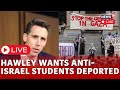 Senator josh hawley live  antiisrael protests  josh hawley speech  us news live  news18  n18l