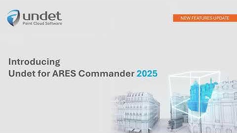 Undet for Ares Commander 2025 | Specialized software suite to produce 2D drawings from 3D scan data