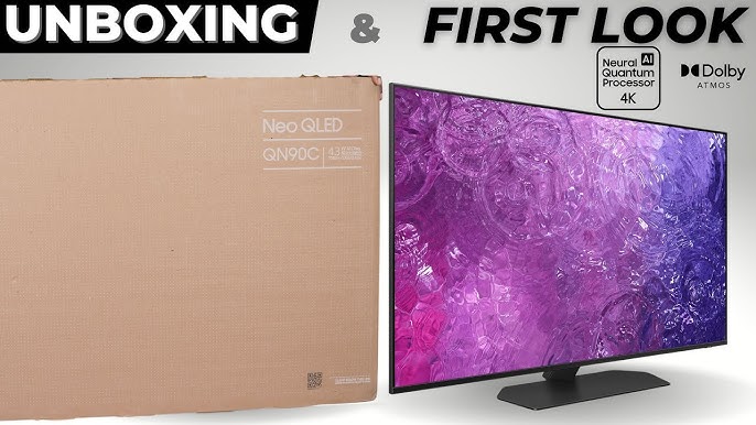 Samsung QN90C Series 4K Neo QLED Unboxing - YouTube