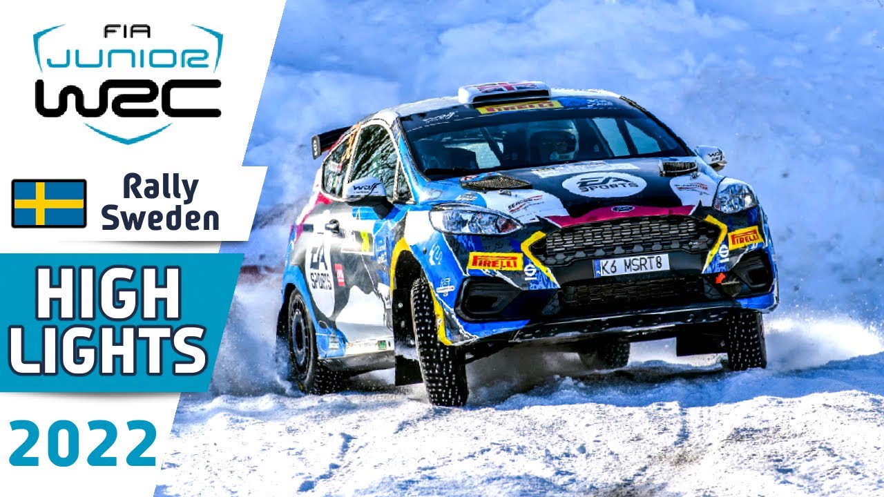WRC Rally Highlights : Rally Sweden 2022 : Junior WRC Results and Rally Action