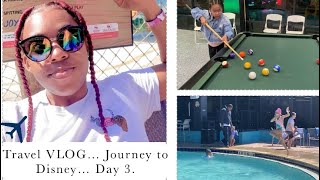 Travel VLOG to Disney + Coco Key + Pool + Arcade Day 3 | @amayahberryco