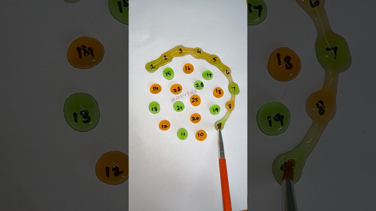 🍭Connect All Numbers 1 to 25 #drawing #line #maths #shorts #numbers #quiz #ytshorts