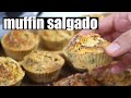 Muffin salgado proteico e sem glten  mini tortinha de legumes fcil e rpida  tnm vegg