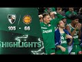 Higlights: Zalgiris steamrolls past Siauliai in Cup Quarter-Finals