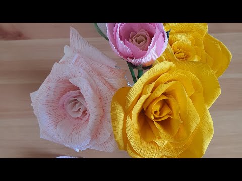 איך מכינים פרחים מנייר קרפ