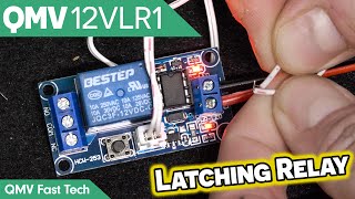QMV 12VLR1 Latching Relay | On-Board Switch and Switch Leads