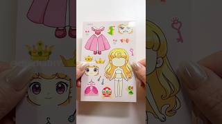 Princess Dress-up Puzzle Stickers#DIY #art #Handmade #paperdiy