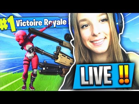 ELLE JOUE À FORTNITE en LIVE avec LES ABONNÉS ! - ELLE JOUE À FORTNITE en LIVE avec LES ABONNÉS !