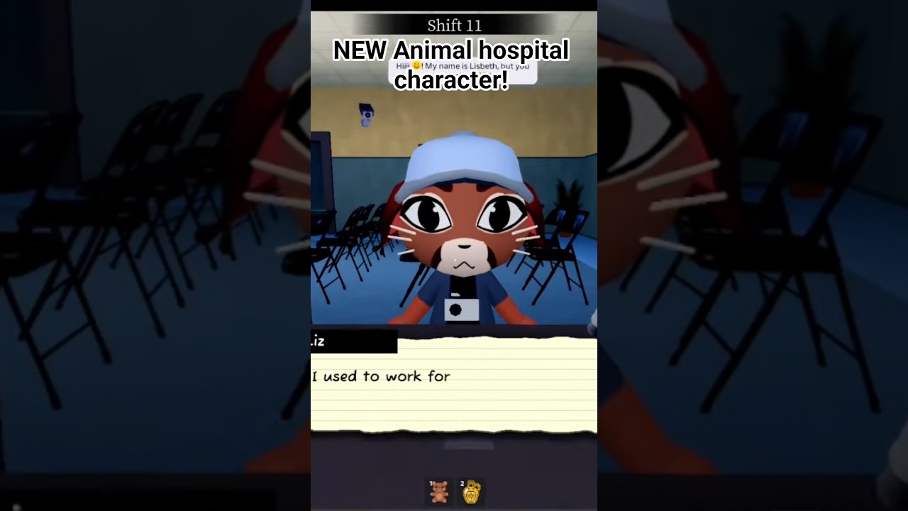 I met Liz ! #animalhospital #roblox #gaming #streamer #robloxshorts