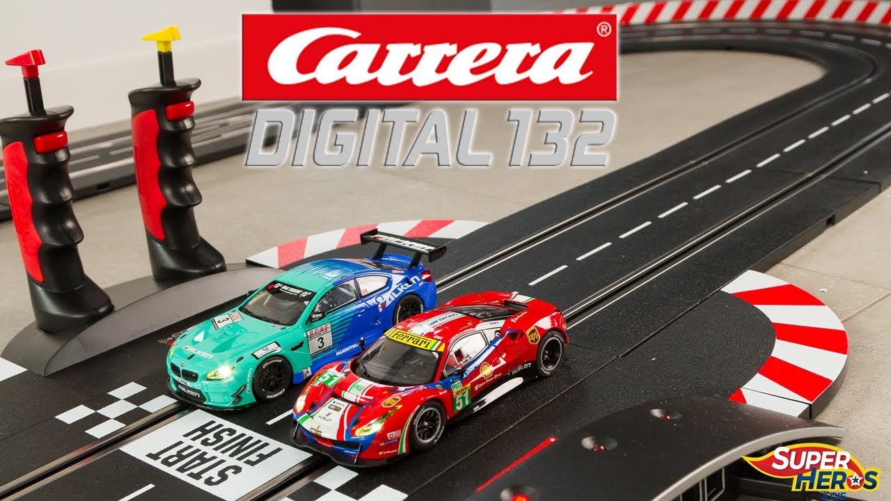 Carrera Digital 132 GT Race Stars Circuit de Voitures GT Ferrari BMW  Slotcar Noel 