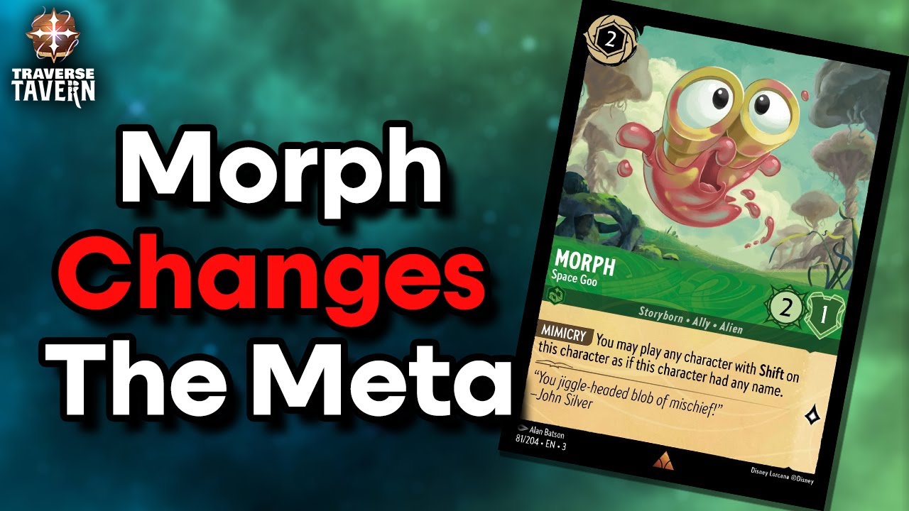 lorcana morph card - Space Goo [ADVANCED MIMICRY] You can shift any character on top of this character Disney Lorcana Trading Card Game