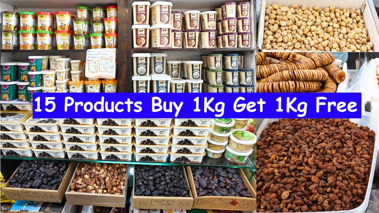 More Than 15 Products K Uppar Buy 1Kg Get 1Kg Free Offer || Premium Quality Dry Fruits & Spices