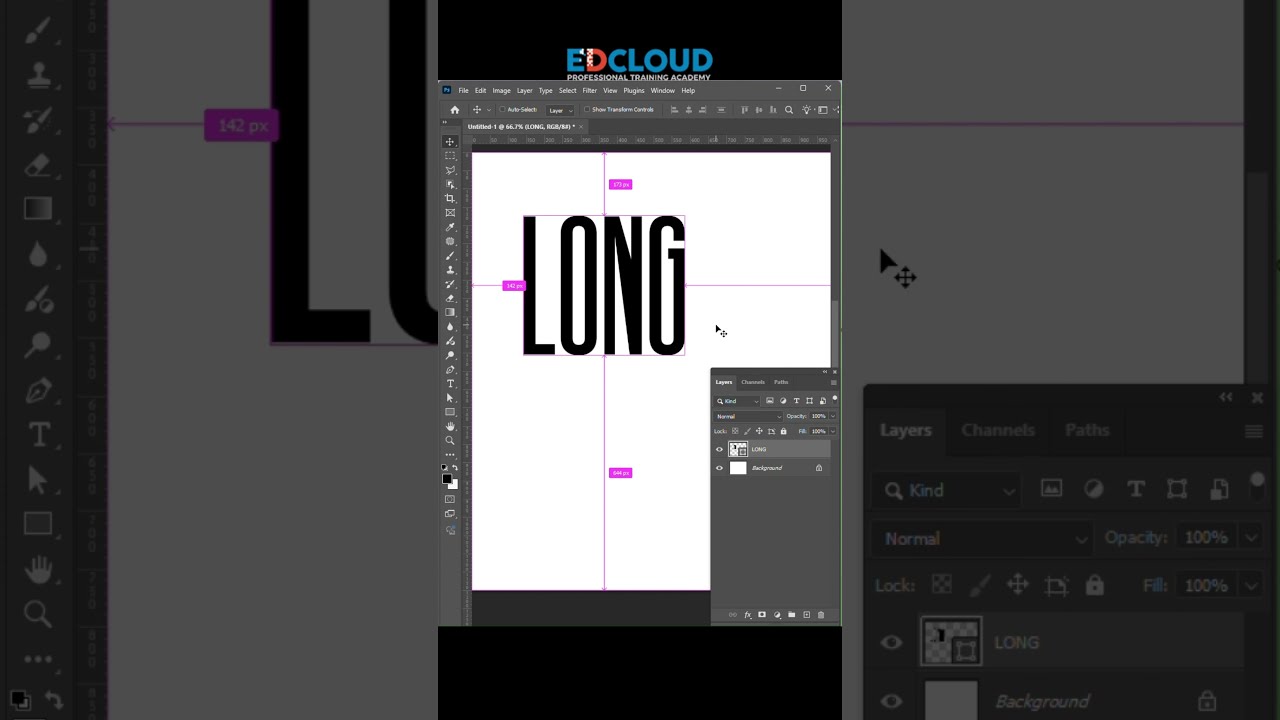 Convert text to shape effect : Photoshop Tutorial 