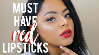 Lipswatch Red My Lips Best Red Lipsticks For Tan Skin Nc42