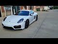 2016 Carrera White Cayman GTS manual. Quick walk around before delivery