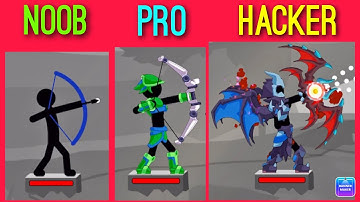 NOOB vs PRO vs HACKER - Stickman Master Archer