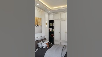 Nội thất phòng ngủ tân cổ điển 4mx3m #xaydungkienvang #thicongtrongoi #noithat