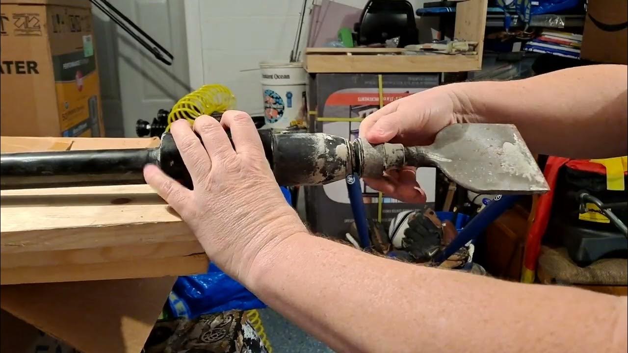 how to put a chisel into the Harbor Freight pneumatic chisel YouTube