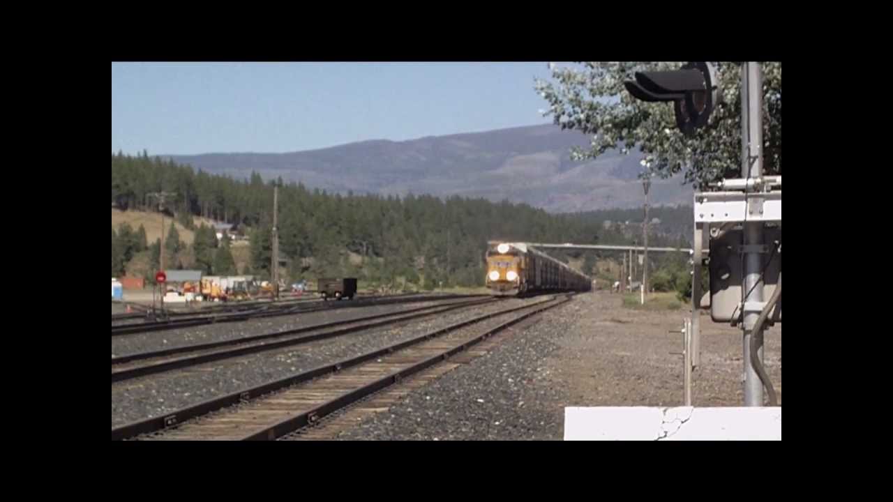 bnsf 5729 Union Pacific SD70M #4439 Leads the AGBMI Through Truckee (8/8/11)