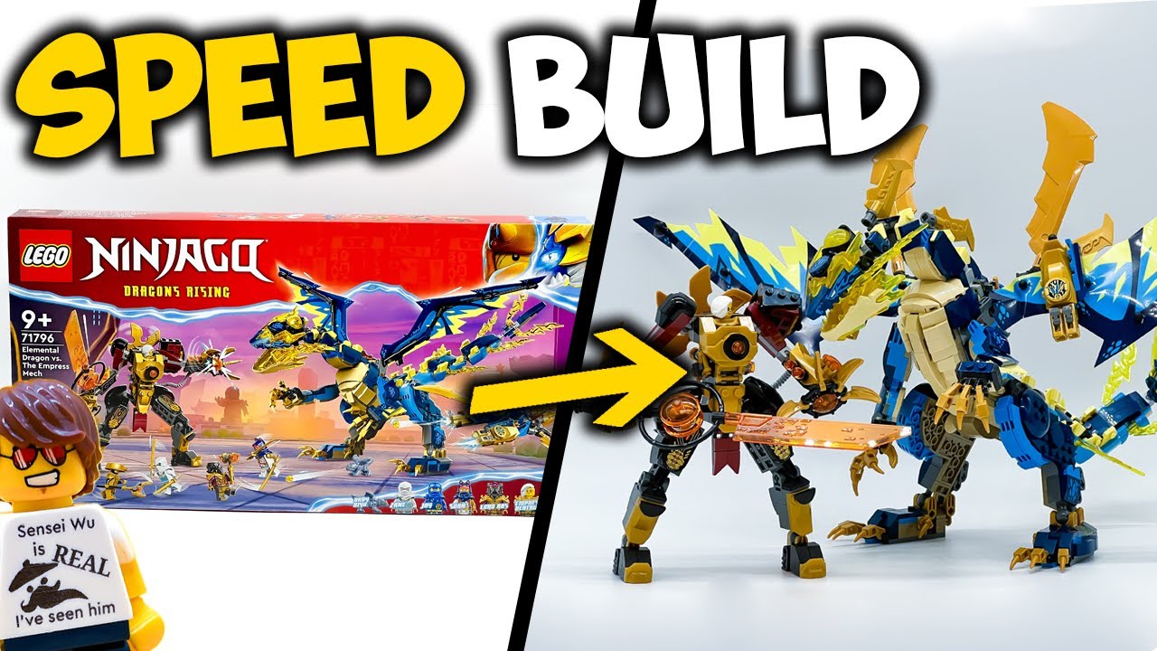 LEGO NINJAGO 71796 Dragone Elementare vs. Mech dell'Imperatrice