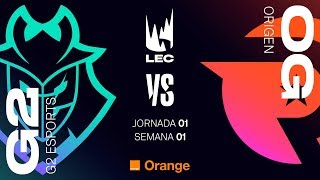 LEC EN CASTELLANO  G2 ESPORTS VS ORIGEN  LEAGUE OF LEGENDS EUROPEAN CHAMPIONSHIP  DÍA 1 #LECENLVP