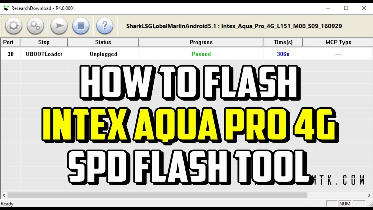 How to Flash Intex Aqua Pro 4G SPD Flash tool | Hindi - Urdu