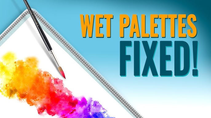 Wet Palette for Acrylic Painting, Model Coloring Wet Tray Paint Supplies,  Paint Holder Keeps Wet Paint Fresh Portable Paint Pallet for Art, Model  Paint 