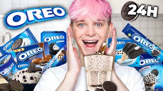 CAŁY DZIEŃ JEM TYLKO JEDZENIE O SMAKU OREO 😱 *24h challenge* | Dominik Rupiński