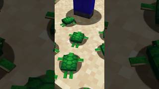 4 FACTS ABOUT TURTLES IN MINECRAFT #shorts