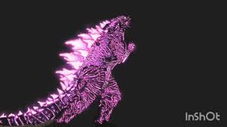 Evolved Godzilla supercharged atomic breath animation